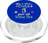 Cumpleaños de niños Esto es lo que se ve un lindo niño de 3 años PopSockets PopGrip para MagSafe