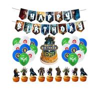 Cumpleaños Decoracion Juegos Decoración Cumpleaños Juegos Fiesta de Cumpleaños Juegos Globos Cumpleaños Videojuego Globos Decoración World Of Warcraft Pastel Decoracion Juegos Pancarta Decoracion