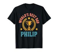 Cumpleaños del Día del Padre del Mejor Padre de Philip World'S Best Dad Camiseta