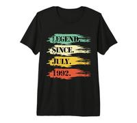 Cumpleaños diseño Legendario Desde Julio de 1992 Retro Camiseta Premium