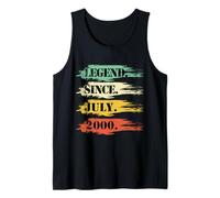 Cumpleaños diseño Legendario Desde Julio de 2000 Retro Camiseta sin Mangas