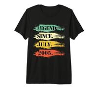 Cumpleaños diseño Legendario Desde Julio de 2005 Retro Camiseta Premium