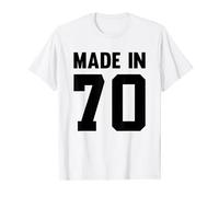 Cumpleaños Diseño Número Nacido Año 1970 Camiseta