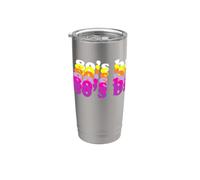 Cumpleaños divertido del bebé de los 80 nacido 1980-89 Gen X Millennial Vaso térmico de acero inoxidable de doble pared