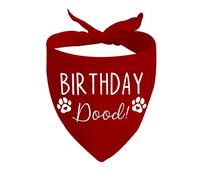 Cumpleaños Dood Pañuelo para Perros Y Gatos Ajuste Regulable Pañuelos para Perros Algodón Bufanda De Mascota Baberos Triangulares For Gatos Perros Grandes Medianos Pequeños
