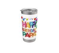 Cumpleaños familiares a juego para hombres, mujeres y niños Vaso térmico de acero inoxidable de doble pared