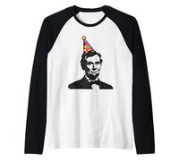 Cumpleaños Gracioso del Presidente Abe Abraham Lincoln Camiseta Manga Raglan
