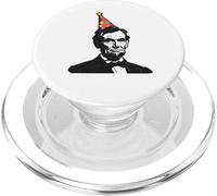 Cumpleaños Gracioso del Presidente Abe Abraham Lincoln PopSockets PopGrip para MagSafe