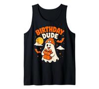 Cumpleaños Halloween Dude Ghost Party Bday Boy Men Camiseta sin Mangas