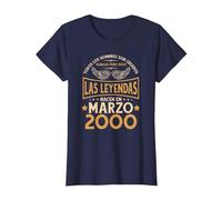 Cumpleaños Hombre Regalos Las Leyendas Marzo 2000 Camiseta, Mujer, Azul Marino, 3XL