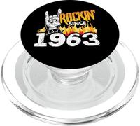 Cumpleaños Humor Cool Rockin' Desde 1963 Cumpleaños PopSockets PopGrip para MagSafe