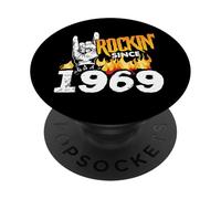 Cumpleaños Humor Cool Rockin' Desde 1969 Cumpleaños PopSockets PopGrip Adhesivo