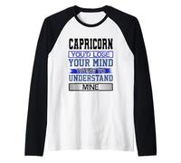 Cumpleaños Humor Pierde la Mente Entiende el Mío Capricornio Cumpleaños Camiseta Manga Raglan