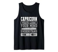 Cumpleaños Humor Pierde la Mente Entiende el Mío Capricornio Cumpleaños Camiseta sin Mangas