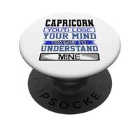 Cumpleaños Humor Pierde la Mente Entiende el Mío Capricornio Cumpleaños PopSockets PopGrip Adhesivo
