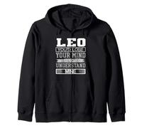 Cumpleaños Humor Pierde la Mente para Entender el Mío Leo Cumpleaños Sudadera con Capucha