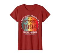Cumpleaños Las Leyendas Nacen Octubre 1994 Hombre Mujer Camiseta, Mujer, Arándano, XL