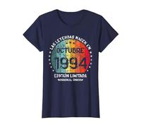 Cumpleaños Las Leyendas Nacen Octubre 1994 Hombre Mujer Camiseta, Mujer, Azul Marino, 3XL