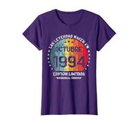 Cumpleaños Las Leyendas Nacen Octubre 1994 Hombre Mujer Camiseta, Mujer, Morado, L