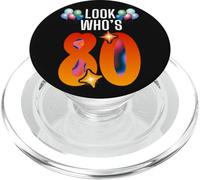 Cumpleaños Mira Quién es 80 Soy Ochenta años 80 Cumpleaños PopSockets PopGrip para MagSafe