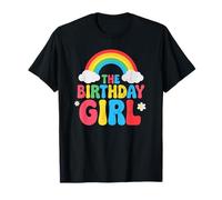 Cumpleaños niña 2nd 3rd 4th 5th 6th 7th 8th 9th Girls Rainbow Camiseta