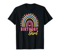 Cumpleaños niña 2nd 3rd 4th 5th 6th 7th 8th 9th Girls Rainbow Camiseta