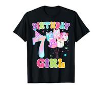 Cumpleaños Niña 7º Cumpleaños Squish Squad Mallow Girl Camiseta