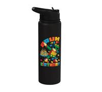 Cumpleaños Niño Cumpleaños Niño Maestro Constructor Stainless Steel Insulated Water Bottle