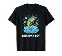 Cumpleaños niño Feliz Mosasaurus Océano Prehistórico Dinosaurio Marino Camiseta