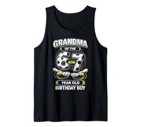 Cumpleaños Niño Yo era 6 Ahora Soy 7 Seis Siete Fútbol 67 Abuela Camiseta sin Mangas