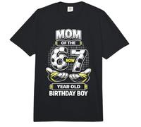 Cumpleaños Niño Yo era 6 Ahora Soy 7 Seis Siete Fútbol 67 Mamá Comfort Colors Adult Heavyweight T-Shirt