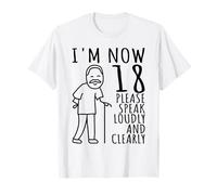 Cumpleaños número 18 para él/niños | Ahora Tengo 18 años | 18 Bday Camiseta
