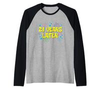 Cumpleaños número 21 años después 21 años cumpleaños Camiseta Manga Raglan