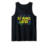 Cumpleaños número 21 años después 21 años cumpleaños Camiseta sin Mangas