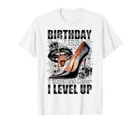 Cumpleaños Reina I Dont Get Older I Level Up Mujer Cumpleaños Camiseta