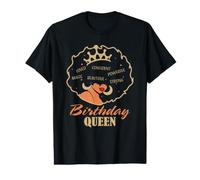 Cumpleaños Reina Mujer Corona Confianza Fuerte Cumpleaños Celebración Camiseta gráfica económica