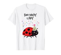 Cumpleaños Señora Linda Mariquita Cumpleaños Fiesta Diseño Niñas Niños Camiseta