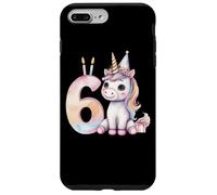 Cumpleaños Unicornio 6 Años Carcasa para iPhone 7 Plus/8 Plus