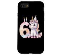 Cumpleaños Unicornio 6 Años Carcasa para iPhone SE (2020) / 7/8
