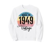 Cumpleaños Vintage Año de Nacimiento 1949 Cumpleaños Bday Sudadera
