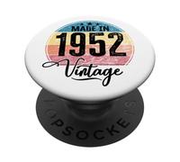 Cumpleaños Vintage Año de Nacimiento 1952 Cumpleaños Bday PopSockets PopGrip Adhesivo