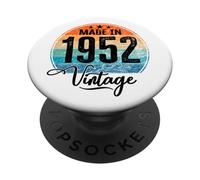 Cumpleaños Vintage Año de Nacimiento 1952 Cumpleaños Bday PopSockets PopGrip Adhesivo