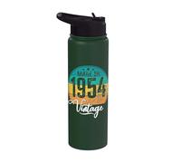 Cumpleaños Vintage Año de nacimiento 1954 Cumpleaños bday Stainless Steel Insulated Water Bottle