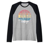 Cumpleaños Vintage Año de Nacimiento 1957 Cumpleaños Bday Camiseta Manga Raglan