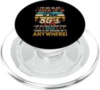 Cumpleaños Vintage de 1980 I m So Glad I Grew Up In The 80's PopSockets PopGrip para MagSafe