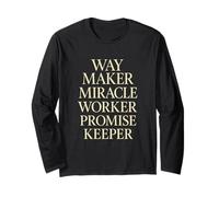 Cumplidor de promesas de Way Maker Miracle Worker Manga Larga