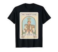Cumplir Cuarenta años el año Pasado en la celebración del hito de mis Treinta Camiseta gráfica económica, Hombre, Negro, XL