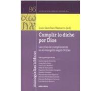 Cumplir Lo Dicho Por Dios (ebook)