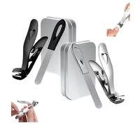 Cumuul ClipMaster Pro, Dotmalls Cumuul ClipMaster Pro, Cortauñas ergonómico de cabeza angulada para personas mayores, Cortauñas angulado para personas mayores uñas gruesas (Mix)