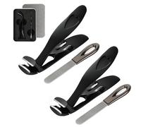 Cumuul ClipMaster Pro, Dotmalls Cumuul ClipMaster Pro, Ergonomic Angled Head Senior Toenail Clipper, Angled Nail Clipper for Seniors Thick Toenails (Black*2)
